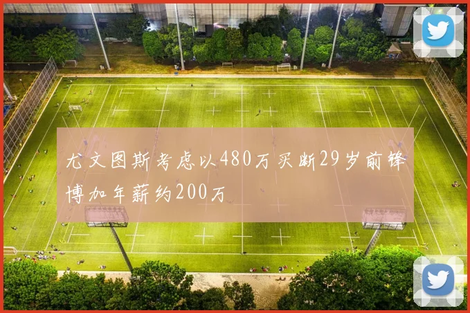尤文图斯考虑以480万买断29岁前锋博加年薪约200万